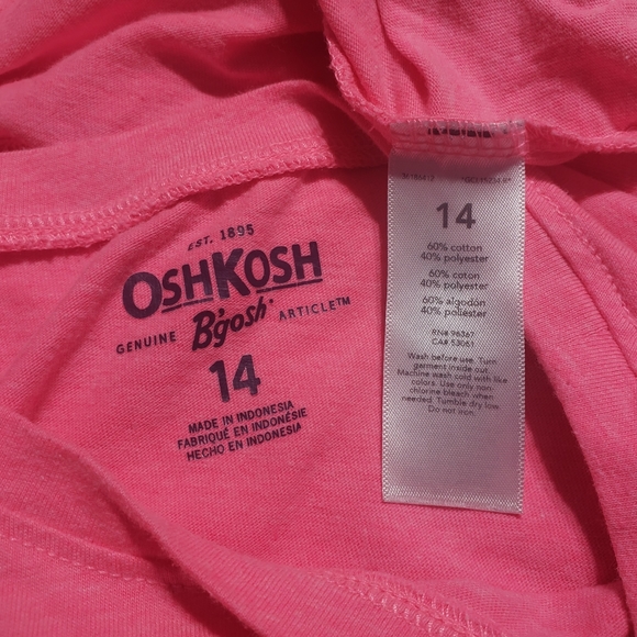 (026) Girls: 14 Oshkosh 2pc Shirt Set- X3 - Picture 6 of 8